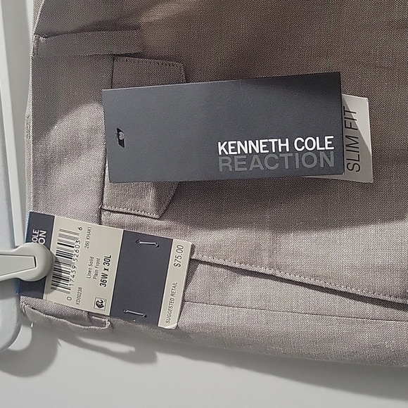 Kenneth Cole linen Solid pants - new - Picture 4 of 7